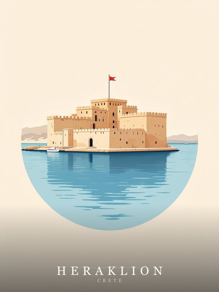 Heraklion City Poster